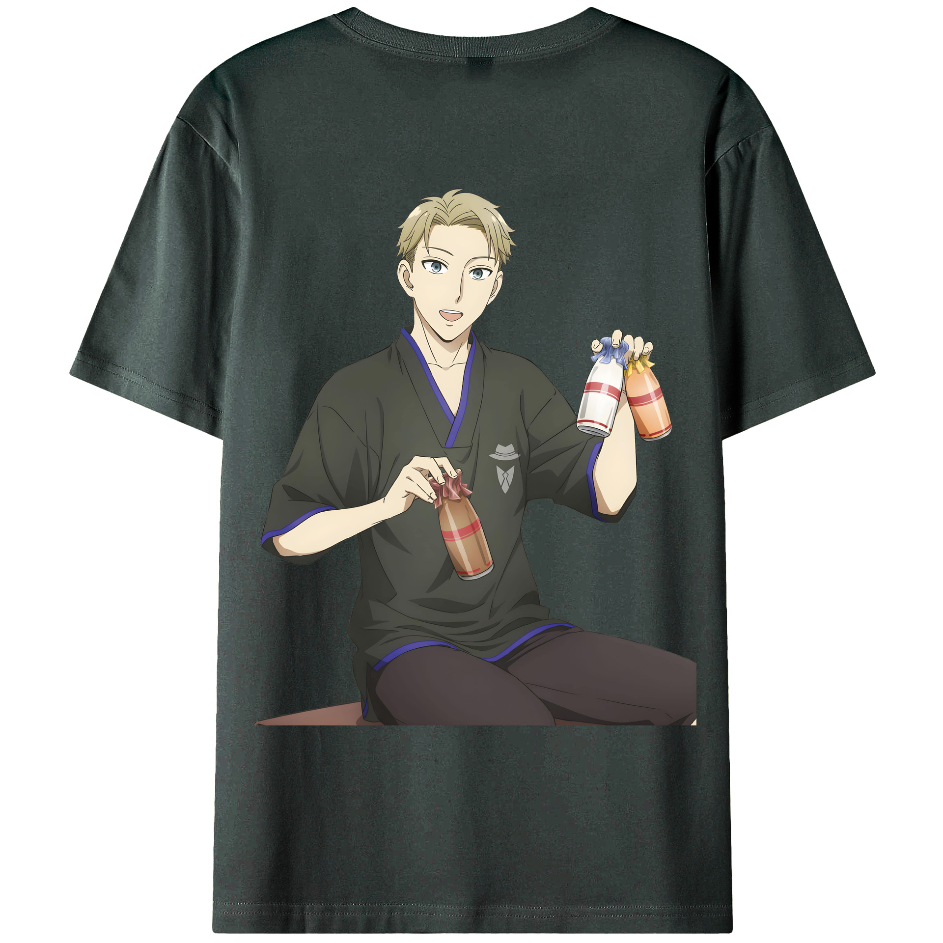 （画像用） SPY×FAMILY间谍家家酒 綿100％ メンズ半袖Tシャツ（バックプリント） 通気性